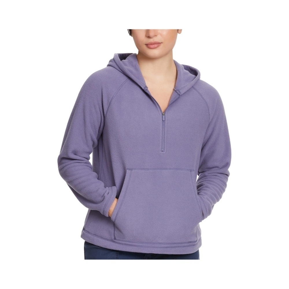 Bass Outdoor 1/4 Zip Long Sleeve Fleece Pullover Hoodie NWT Size XS
